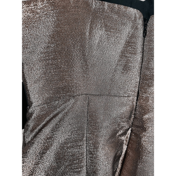 Aidan Mattox Women's Pink Strapless Bow Jacquard‎ Metallic Mini Dress Size 6 NWT - Picture 16 of 16